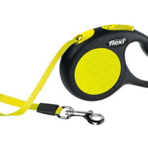 Flexi Lesa Neon, Banda, XS: 3 m/12kg, Galben Neon 209301