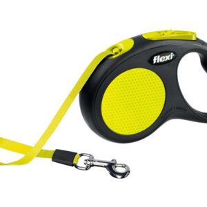 Flexi Lesa Neon, Banda, S: 5 m/15 kg, Galben Neon, 209311