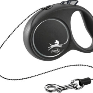 Flexi Lesa Black Design, Snur, XS: 3 m/8 kg, Negru, 12241