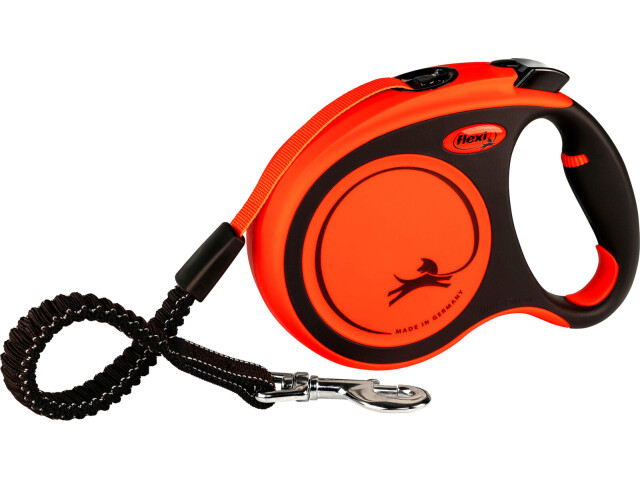 Flexi Lesa Xtreme, Banda, L: 8 m/55 kg, Negru/Portocaliu, 21447