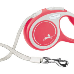 Flexi Lesa Comfort, Banda, XS: 3 m/12 kg, Rosu, 213303
