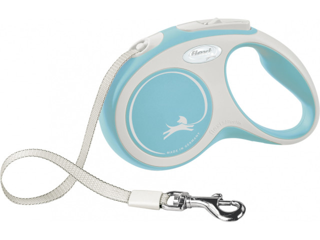 Flexi Lesa Comfort, Banda, S: 5 m/15 kg, Albastru Deschis, 213404