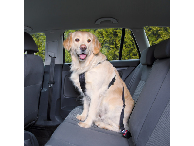 Trixie Ham Si Centura Auto Pentru Caini, L: 70-90 cm/25 mm, Negru, 1292 - imagine 3