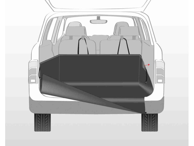 Trixie Husa Protectie Portbagaj Auto, 1.64x1.25 m, Negru, 1314 - imagine 3