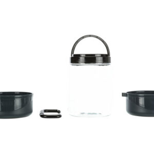 Trixie Set De Calatorie, Recipient Apa/Hrana, Plastic, 2 l/2x0.75 l, Gri, 2491