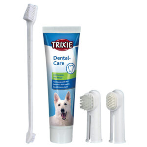 Trixie Set Igiena Dentara Pentru Caini, Pasta De Dinti 100 g Si Periuta De Dinti, 2561