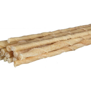 Trixie Rulou Din Piele Uscata, Rasucit, 12 cm/ 5-6 mm, 100 buc/set, 2615