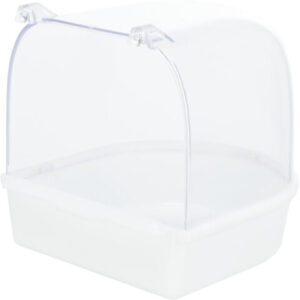 Trixie Cadita Acoperita Pentru Pasari, Plastic, Semicerc, 15x13x13 cm, Diverse Culori, 5401