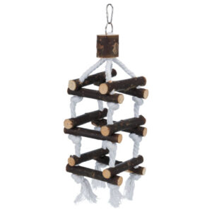 Trixie Jucarie Pentru Pasari, Turn Din Lemn Cu Sfoara, 34 cm, 5886