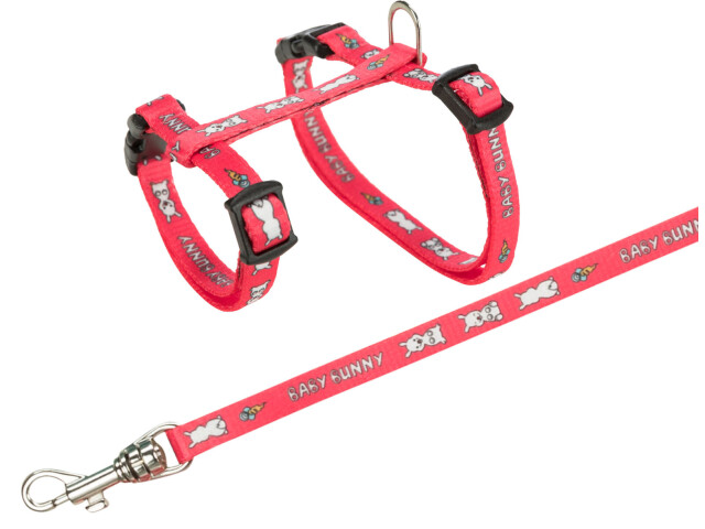 Trixie Ham Si Lesa Pentru Iepuri Pitici, 20-33 cm/8 mm, 1.25 m, Diverse Culori, 6265 - imagine 3