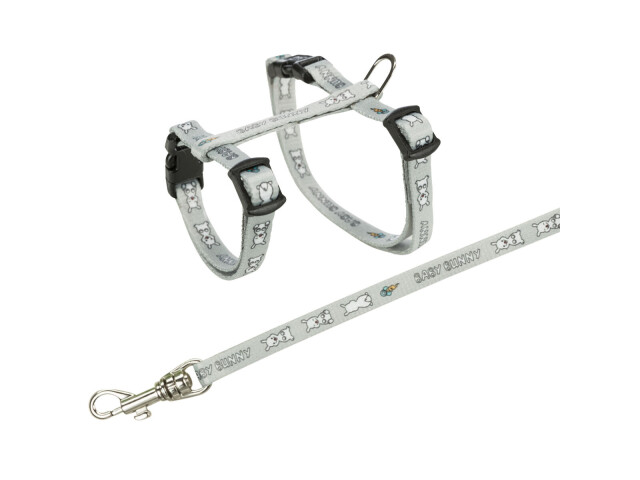 Trixie Ham Si Lesa Pentru Iepuri Pitici, 20-33 cm/8 mm, 1.25 m, Diverse Culori, 6265 - imagine 4