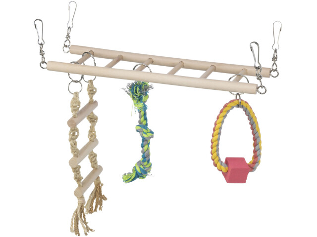 Trixie Pod Suspendat Pentru Rozatoare, Cu Jucarii, Lemn, 29x25x9 cm, 6274