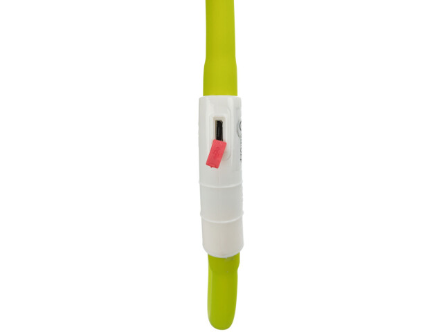Trixie Zgarda Cu Led, Incarcare USB, XS-XL: 70 cm/10 mm, Verde, 12648