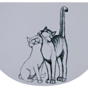 Trixie Servet Pussy Cats Pentru Castron, Pisici, Plastic, 40x30 cm, Alb, 24540