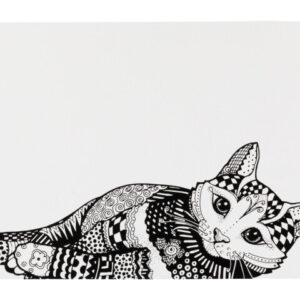 Trixie Servet Cat Pentru Castron, Pisici, Plastic, 44 x 28 cm, Alb/Negru, 24788