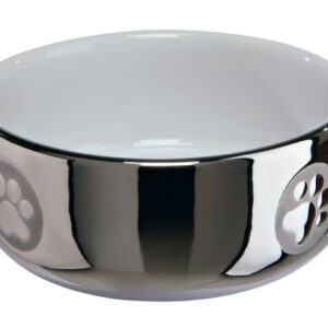 Trixie Castron Ceramic Pentru Pisici, 0.3 l/11 cm, Argintiu/Alb, 24799