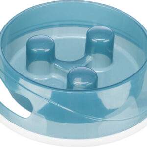 Trixie Castron Plastic Pentru Hranire Lenta 0.9 l/23 cm, Diverse Culori, 25032