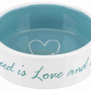 Trixie Castron Ceramic, Pet's Home, 0.8 l/ 16 cm, Crem/Albastru Petrol, 25051