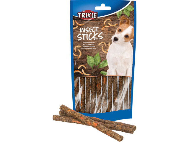 Trixie Recompense Pentru Caini Alergici, Betisoare De Insecte Cu Viermi De Faina, 80 g, 31659 - imagine 5