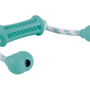 Trixie Jucarie Pentru Caini, Denta Fun, Stick Pe Sfoara, Aroma Menta, Cauciuc, 37x9 cm, 33771