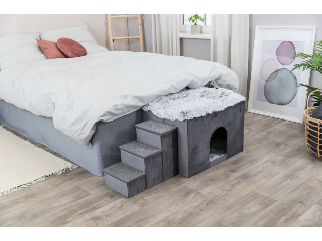 Trixie L(-22%)Culcus Harvey Cu Trepte, 135x47x50 cm, Gri/Alb/Negru, 38039 - imagine 10