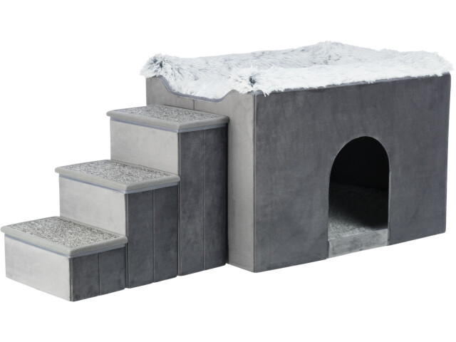Trixie L(-22%)Culcus Harvey Cu Trepte, 135x47x50 cm, Gri/Alb/Negru, 38039 - imagine 8