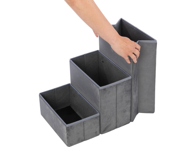 Trixie L(-22%)Culcus Harvey Cu Trepte, 135x47x50 cm, Gri/Alb/Negru, 38039 - imagine 4