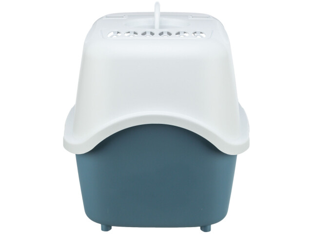Trixie Litiera Vico Open Top, Cu Capac Si Lopatica, 40x40x56 cm, Albastru/Alb, 40341 - imagine 5