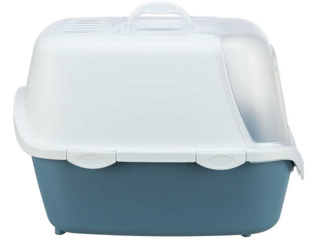 Trixie Litiera Vico Open Top, Cu Capac Si Lopatica, 40x40x56 cm, Albastru/Alb, 40341 - imagine 7