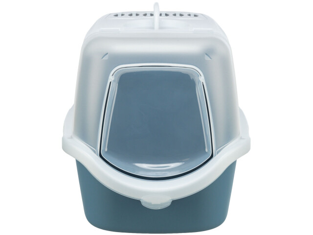 Trixie Litiera Vico Open Top, Cu Capac Si Lopatica, 40x40x56 cm, Albastru/Alb, 40341 - imagine 3