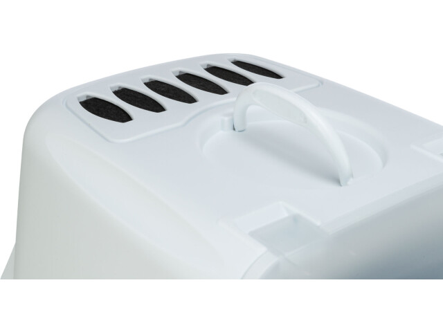 Trixie Litiera Vico Open Top, Cu Capac Si Lopatica, 40x40x56 cm, Albastru/Alb, 40341 - imagine 4