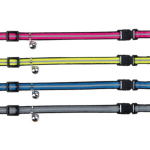 Trixie Zgarda Pentru Pisici, Reflectorizanta, Cu 2 Catarame Si Clopotel, Diverse Culori, 41673