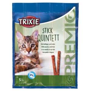 Trixie Recompense Pentru Pisici, Premio Stick Quintett, Pasare Si Ficat, 5 x 5 g, 42724