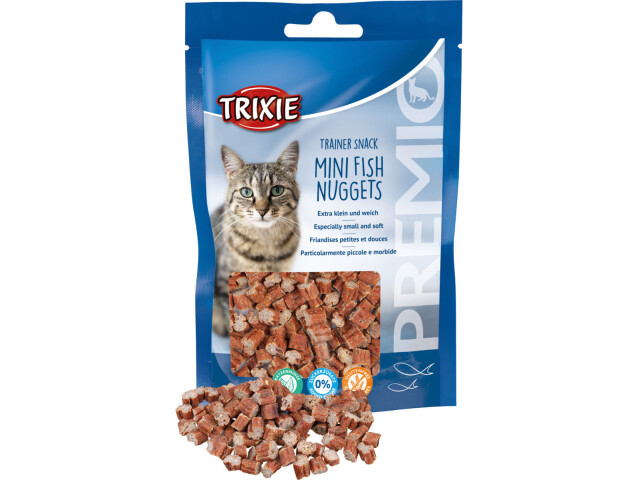 Trixie Recompense Pentru Pisici, Premio Trainer, Mini Nuggets Cu Peste/Pui/Catnip, 50 g, 42741 - imagine 3