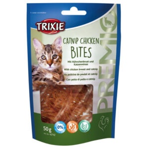 Trixie Recompense Pentru Pisici, Premio, Bites Cu Pui Si Catnip, 50 g, 42742