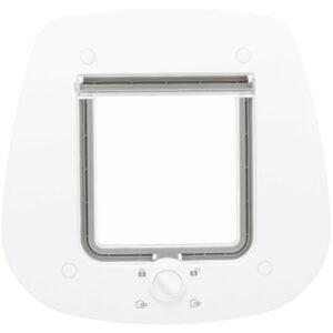 Trixie Usa Batanta Pentru Pisici, 4-Way Pentru Usa Din Sticla, 27x26 cm, Alb, 44221