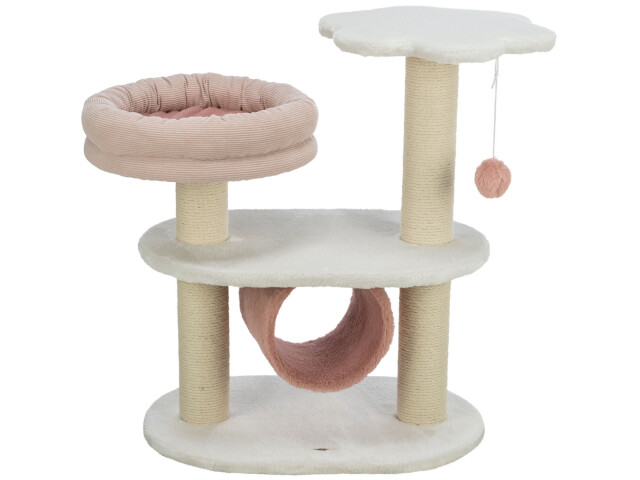 Trixie Ansamblu Cat Tree Isabella, 58x38x70 cm, Alb/Roz Antic, 44472 - imagine 6