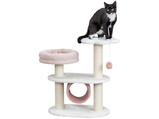 Trixie Ansamblu Cat Tree Isabella, 58x38x70 cm, Alb/Roz Antic, 44472