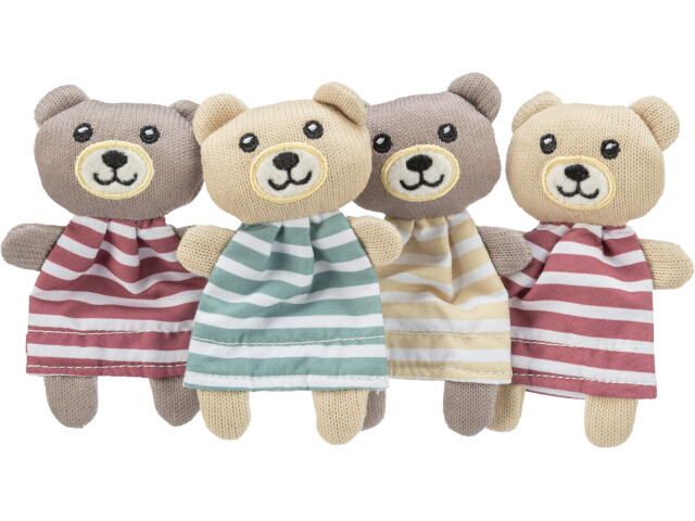 Trixie Jucarie Pentru Pisici, Ursulet Cu Catnip, 12 cm, Diverse Culori, 45665 - imagine 13