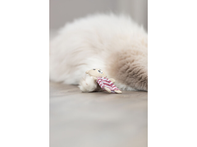 Trixie Jucarie Pentru Pisici, Ursulet Cu Catnip, 12 cm, Diverse Culori, 45665