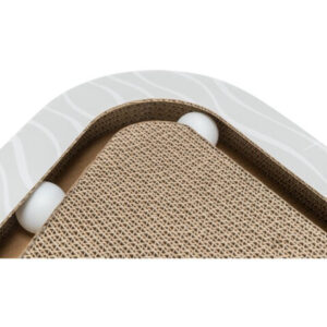 Trixie Carton De Zgariat Pentru Pisici, Cu 2 Mingi, 36x5x36/36 cm, Gri, 48009