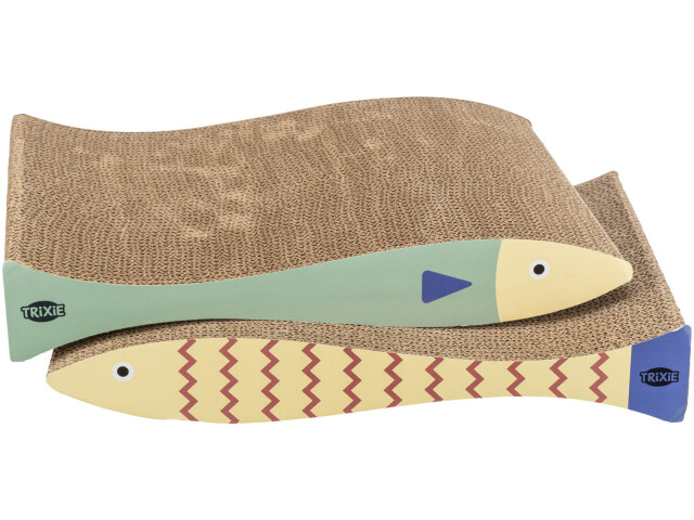 Trixie Carton De Zgariat, Forma Peste, 2 buc, 40x30x11 cm, Verde Menta/Crem, 48015 - imagine 5