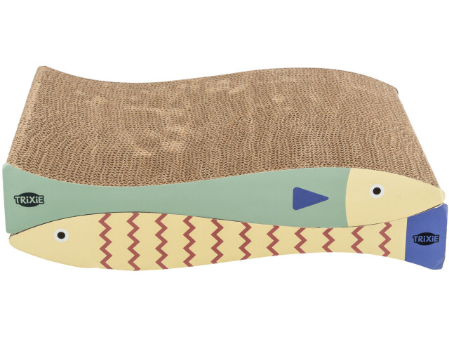 Trixie Carton De Zgariat, Forma Peste, 2 buc, 40x30x11 cm, Verde Menta/Crem, 48015 - imagine 6