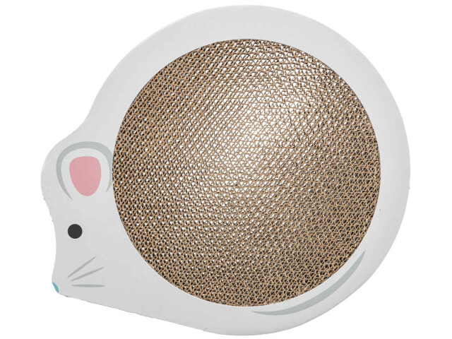 Trixie Carton De Zgariat, Junior, Forma Soarece, 35x2.5x29.5 cm, Alb, 48040 - imagine 3