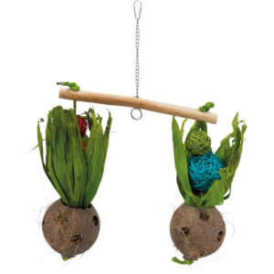 Trixie L(-29%)Jucarie Pentru Pasari, Balansoar Cu Nuca De Cocos, 30x50 cm, 58921