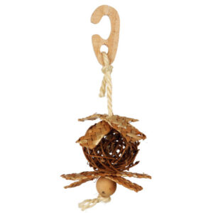 Trixie Jucarie Pentru Pasari, Minge De Rachita Cu Sfoara De Sisal, 5.5x15 cm, 58965