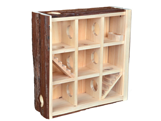 Trixie Turn De Joaca Pentru Rozatoare, Cu Camere, Lemn, 30x30x10 cm, 61709