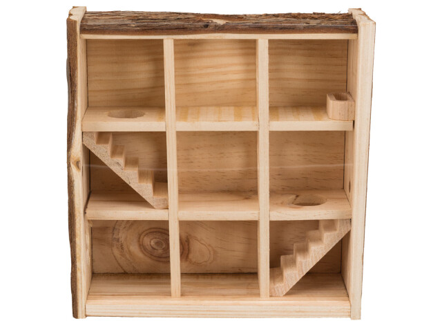 Trixie Turn De Joaca Pentru Rozatoare, Cu Camere, Lemn, 30x30x10 cm, 61709 - imagine 7