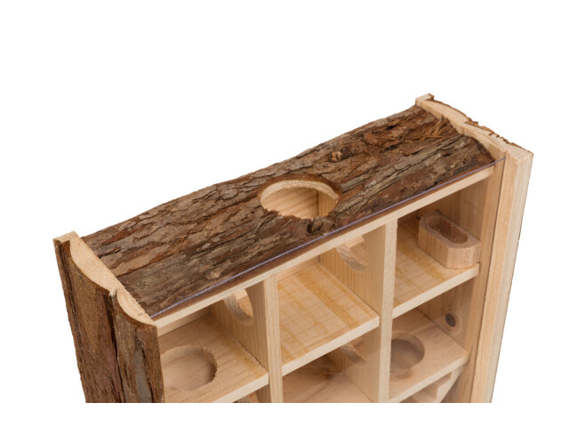 Trixie Turn De Joaca Pentru Rozatoare, Cu Camere, Lemn, 30x30x10 cm, 61709 - imagine 4