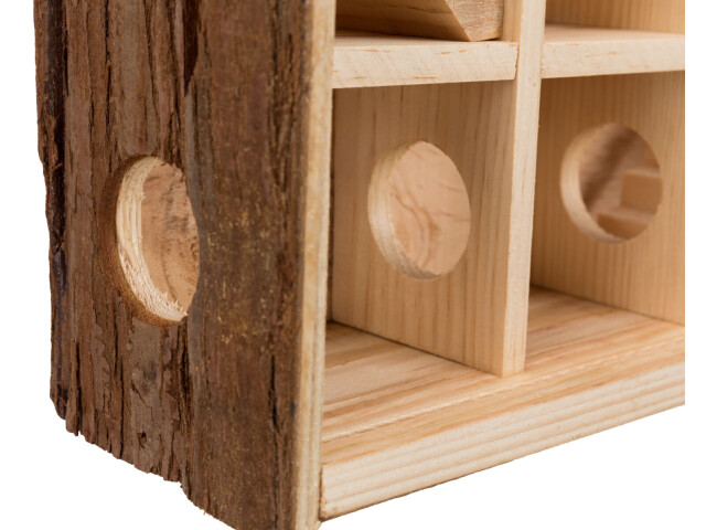 Trixie Turn De Joaca Pentru Rozatoare, Cu Camere, Lemn, 30x30x10 cm, 61709 - imagine 3